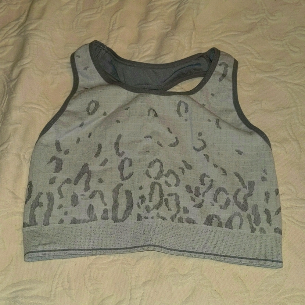 Fit collective women's sports bra leopard print L
